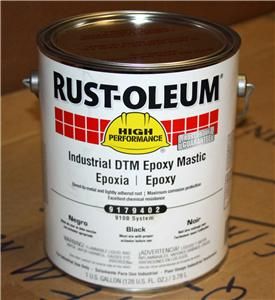 Rustoleum Gal Industrial Epoxy Mastic Semi Gloss Black Coating Paint