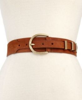 Lauren Ralph Lauren Belt, Metal Hinge Vachetta Leather   Handbags