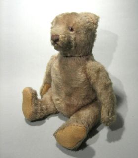 Very RARE 1930 8” Antique Steiff Beige Mohair Wide Hips Teddy Bear