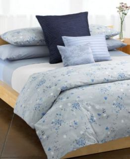 Calvin Klein Home Bedding, Blue Flower Collection