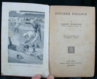 1914 Pitcher Pollock by Christy Mathewson 1st Edition Dodd Mead & Co