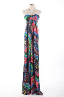 1988 Matthew Williamson Elegant Floral Long Dress UK10 New