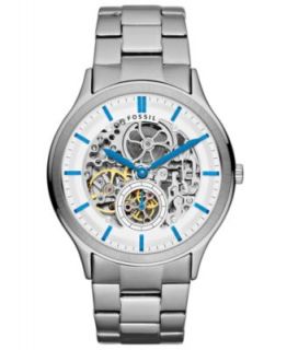 Kenneth Cole Watch, Mens Automatic Skeleton Stainless Steel Bracelet