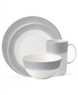 Mikasa Dinnerware, Crisscross Grey Collection   Casual Dinnerware