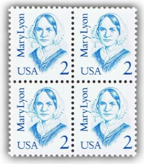 MARY LYON ON U.S. POSTAGE STAMPS