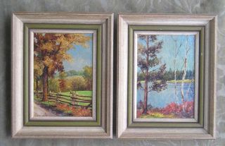 Mary Wells Canadian Listed 2 Oil Painting Landscape Canada National