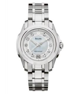Bulova Watch, Womens Precisionist Stainless Steel Bracelet 31mm