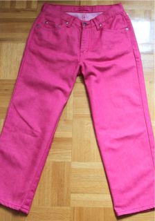 Mavi Cropped Jeans Jenny Denim Pedal Pusher Hot Pink 27 