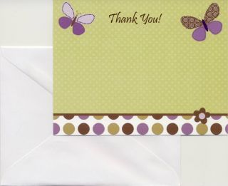 These adorable baby shower thank you cards match the Carters Garden