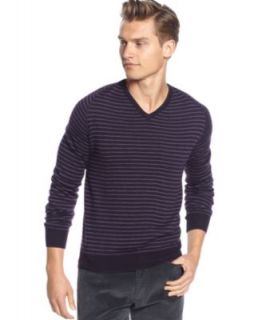 Calvin Klein Sweater, Merino V Neck Holiday Sweater   Mens Sweaters