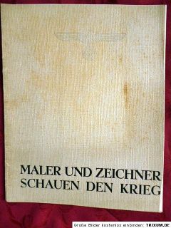 Heinrich Hoffmann Folder with Signed WW II Print