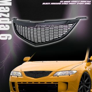 SPORT MESH FRONT BUMPER HOOD GRILL GRILLE ABS 2003 2005 MAZDA 6 MAZDA6