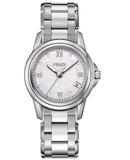 Fendi Watch, Womens Swiss Loop Diamond Accent Stainless Steel