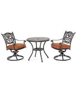 Chateau Outdoor Patio Furniture, 3 Piece Set (32 Round Dining Table