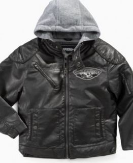 KC Collections Kids Jacket, Boys Faux Leather B2 Bomber Jacket