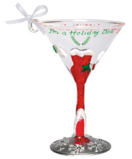 Lolita Martini Glass Christmas Ornament Holiday Diva