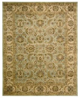 Nourison Area Rug, Jaipur JA34 Seafoam 7.9 x 9.9