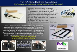 Queen Size EZ Sleep Mattress Foundation Box Spring Base 
