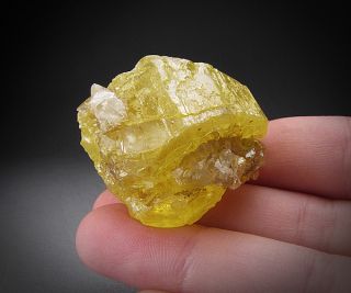 Bright Yellow Sulfur Crystal Monroe County Michigan