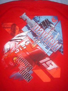 Jeremy Mayfield 19 Power to Burn NASCAR T Shirt M