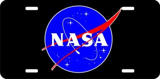 NASA Meatball Logo License Plate