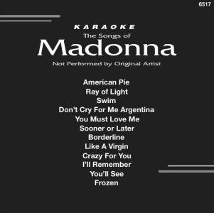 Karaoke CD G Backstage 6517 Madonna All Time Hits New