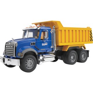 the bruder mack granite dump truck will turns normal truck