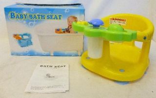 Dream on Me Baby Bath Seat Yellow Ages 6 to 24 Months
