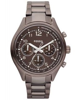 Fossil Watch, Womens Chronograph Flight Brown Ion Plated Stainless