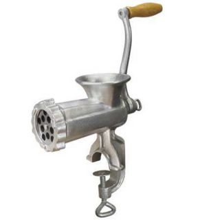 MANUAL #10 TINNED CAST IRON MEAT GRINDER & SAUSAGE STUFFER, 36 1001 W