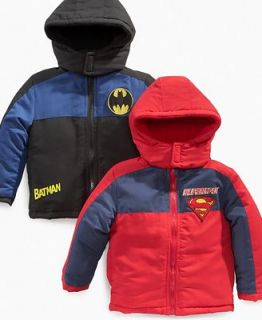 Warner Brothers Kids Jacket, Little Boy Superhero Hooded Jacket