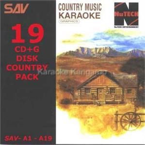 Karaoke Nutech Country 19 CD G Disc Set 348 Songs