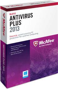 McAfee Antivirus 2013 Plus Protects 3 Pcs for 1 Year Full Version PC