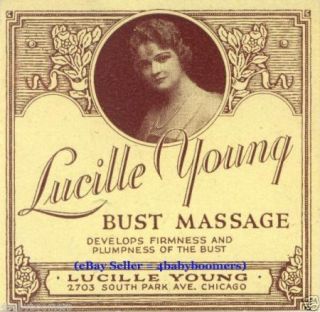 Bust Massage Quack Medicine Old Lucille Young Label