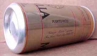 Medalla Light Cerveza 10oz Pull Tab Top Beer Can Puerto Rico USA
