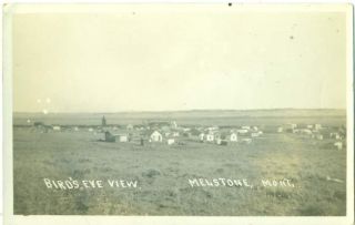 Montana Melstone Birds Eye View C 1912 RP Postcard