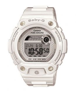 Baby G Watch, Womens BLX Series White Resin Strap BLX100 7   All