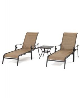 Paradise Outdoor Patio Furniture, 3 Piece Chaise Set (2 Chaise Lounges