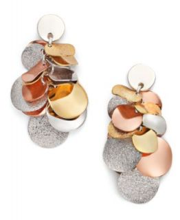 Givenchy Earrings, Hematite Tone Multicolor Crystal Drop Earrings