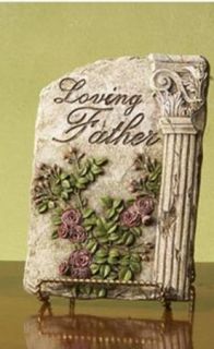 Loving Father Memorial Garden Stone Cemetery Decor