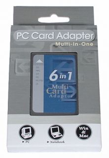 PCMCIA Adapter Card Reader SM MS MS Pro SD MMC XD