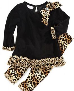 Bonnie Baby Set, Baby Girls Top and Legging Leopard Set