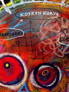 RARE Mengele Hughart Collaboration Big Original Outsider Graffiti