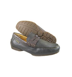 New Mephisto Mens Cool Air Dark Brown Casual Slip Ons Penny Loafers