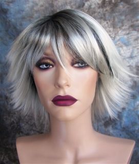 storm x men 3 costume wig color ys60s1b silver white with black