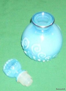 Collectible Blue Avon Moonwind Perfume Bottle