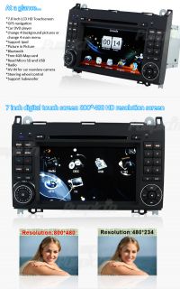 Car GPS DVD Player BT Ipod F/Mercedes Benz Viano Vito Class W169 W245