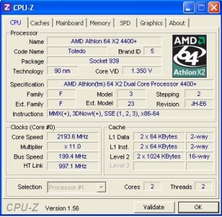 AMD ATHLON X2 4400+ CPU SOCKET 939 TOLEDO ADV4400DAA6CD ~~~~ DUAL CORE
