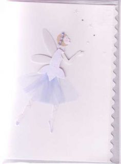 Meri Meri Fairy Birthday Cards Embellished Pink Blue Handmade 3D