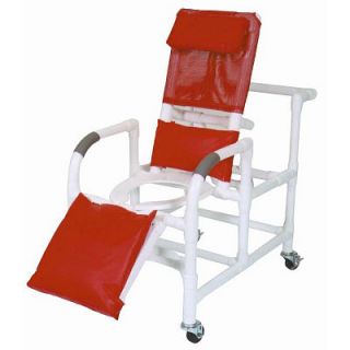 Medline Reclining PVC Recliner Shower Wheelchair w Leg